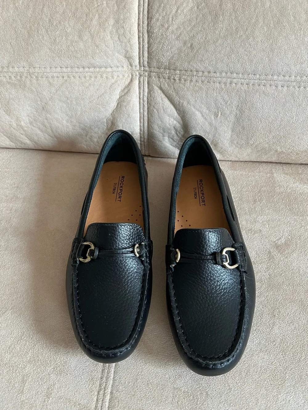 🔥New with Box🔥 Rockport Black Leather Stylish, Comfort Loafer Shoes